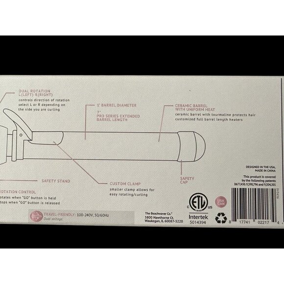 New Beachwaver Pro 1” Rotating Curling Iron $225 retail - Picture 7 of 7